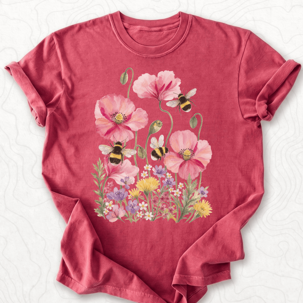 Bee Flower Garden T-shirt