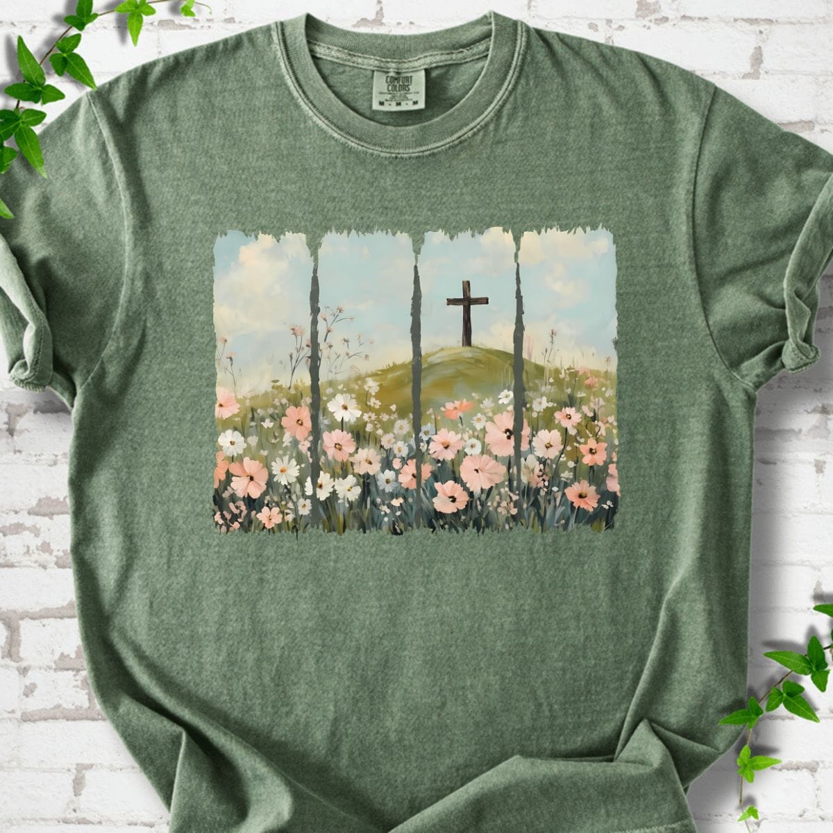 Cross and Wildflowers T-Shirt