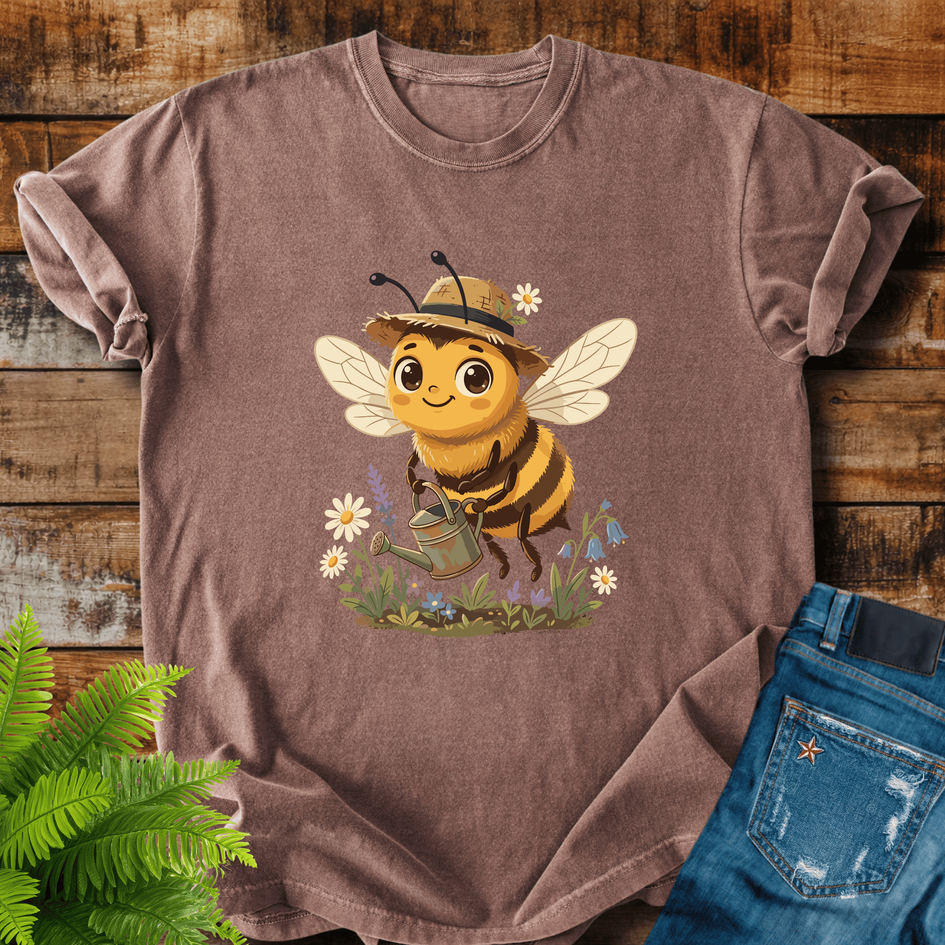 Cute Gardener Bee T-shirt