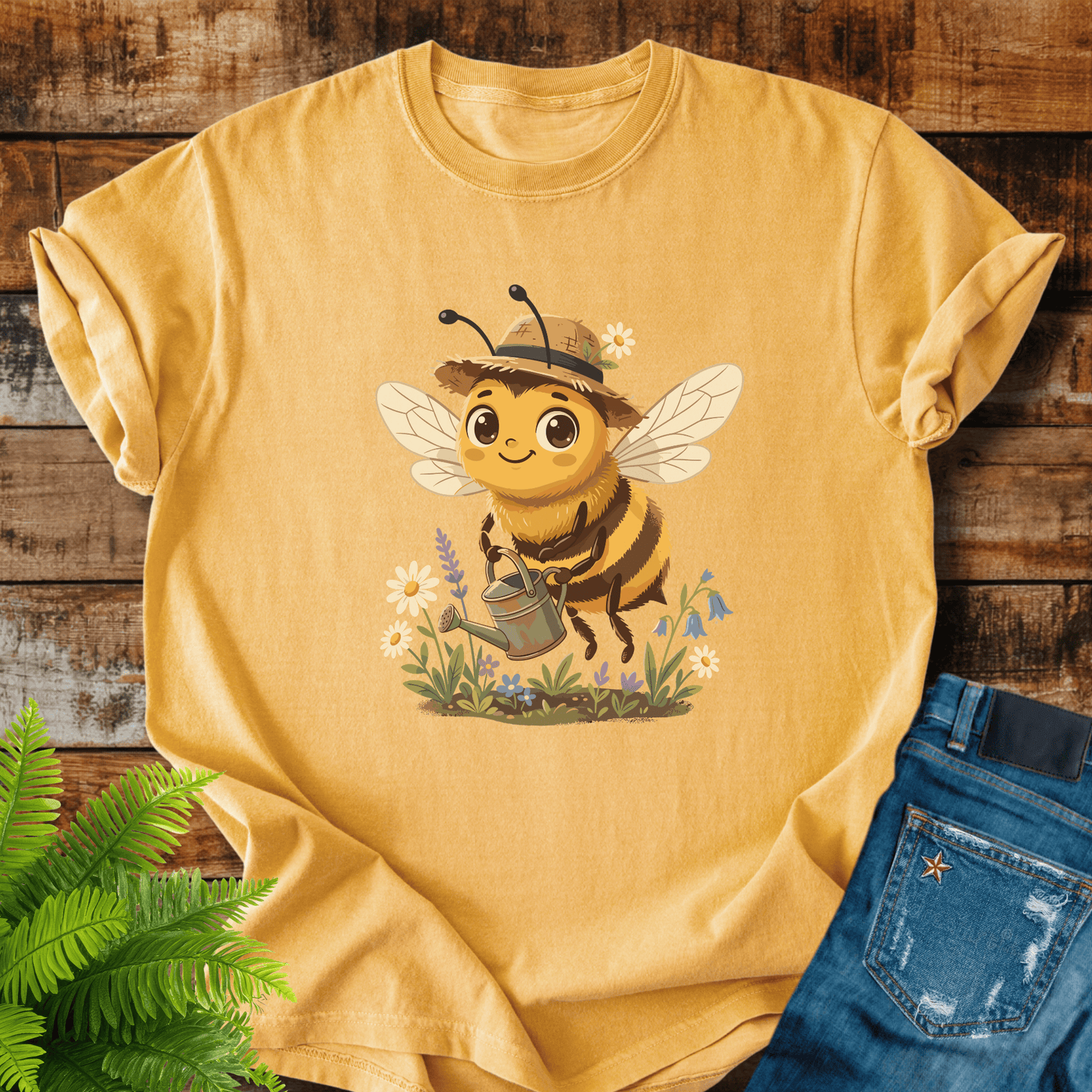 Cute Gardener Bee T-shirt