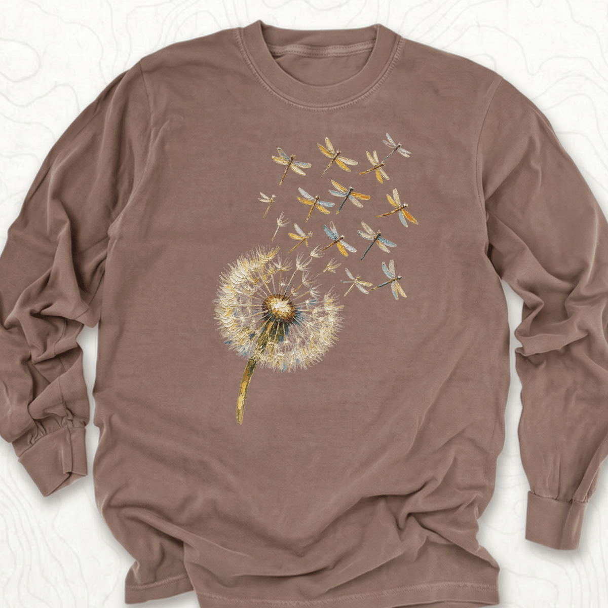 Dandelion Dragonflies LS T-shirt