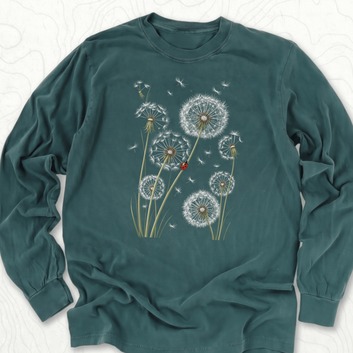 Dandelion Ladybug LS T-shirt