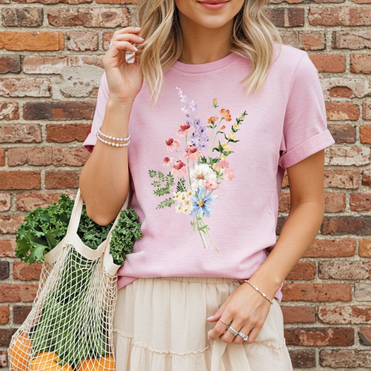 Delicate Summer Wildflowers T-Shirt
