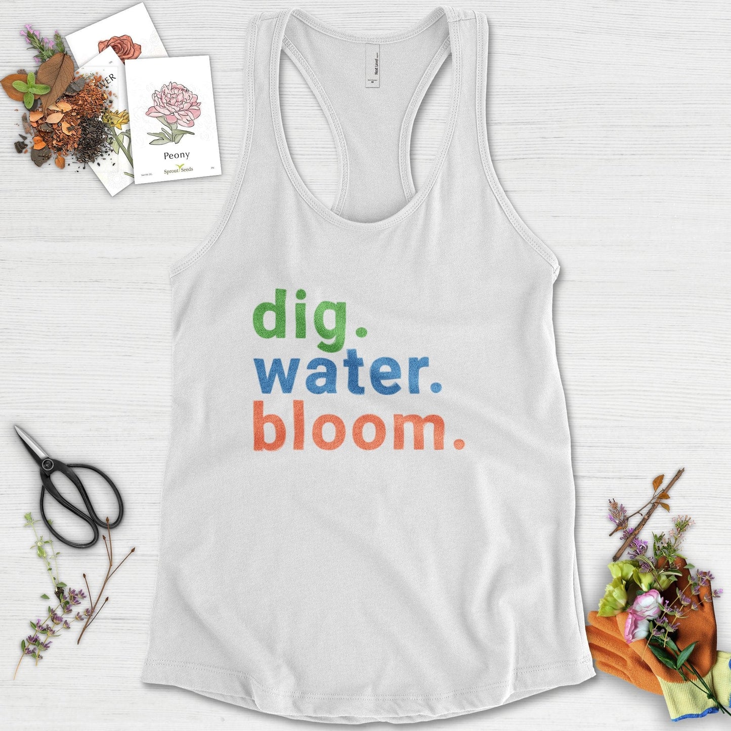 Dig Water Bloom Racerback
