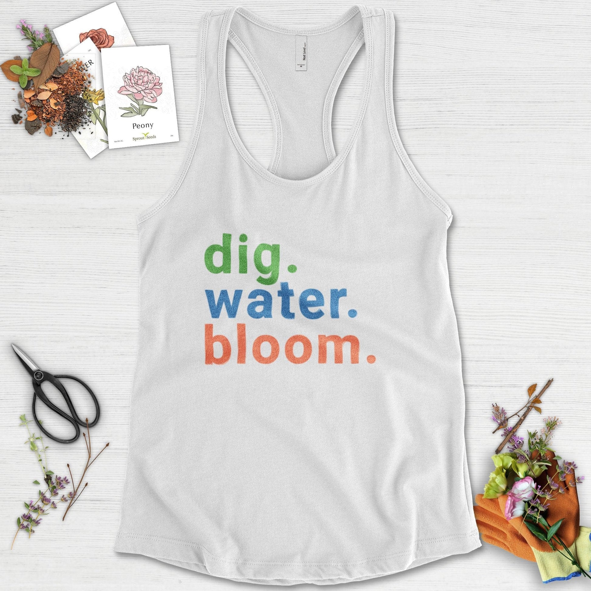 Dig Water Bloom Racerback