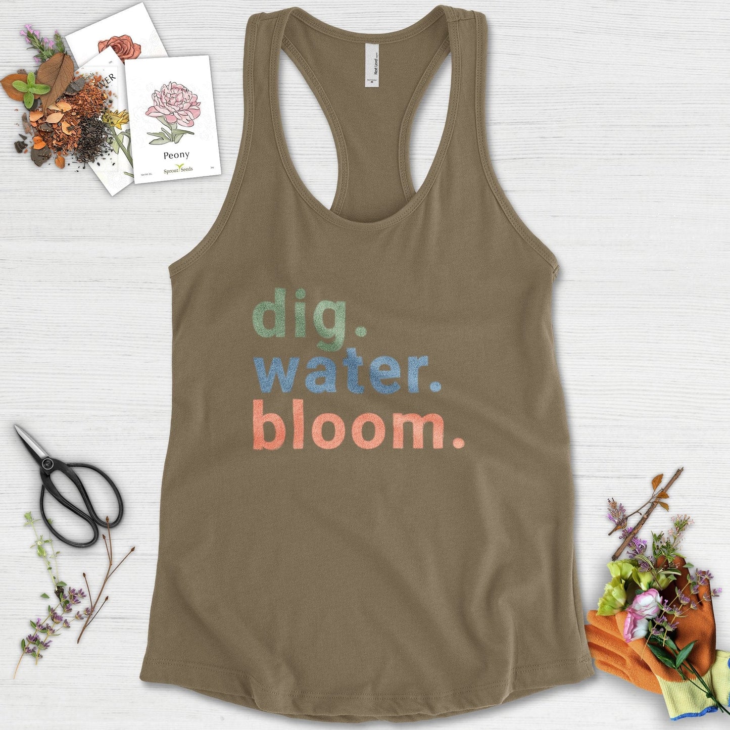 Dig Water Bloom Racerback