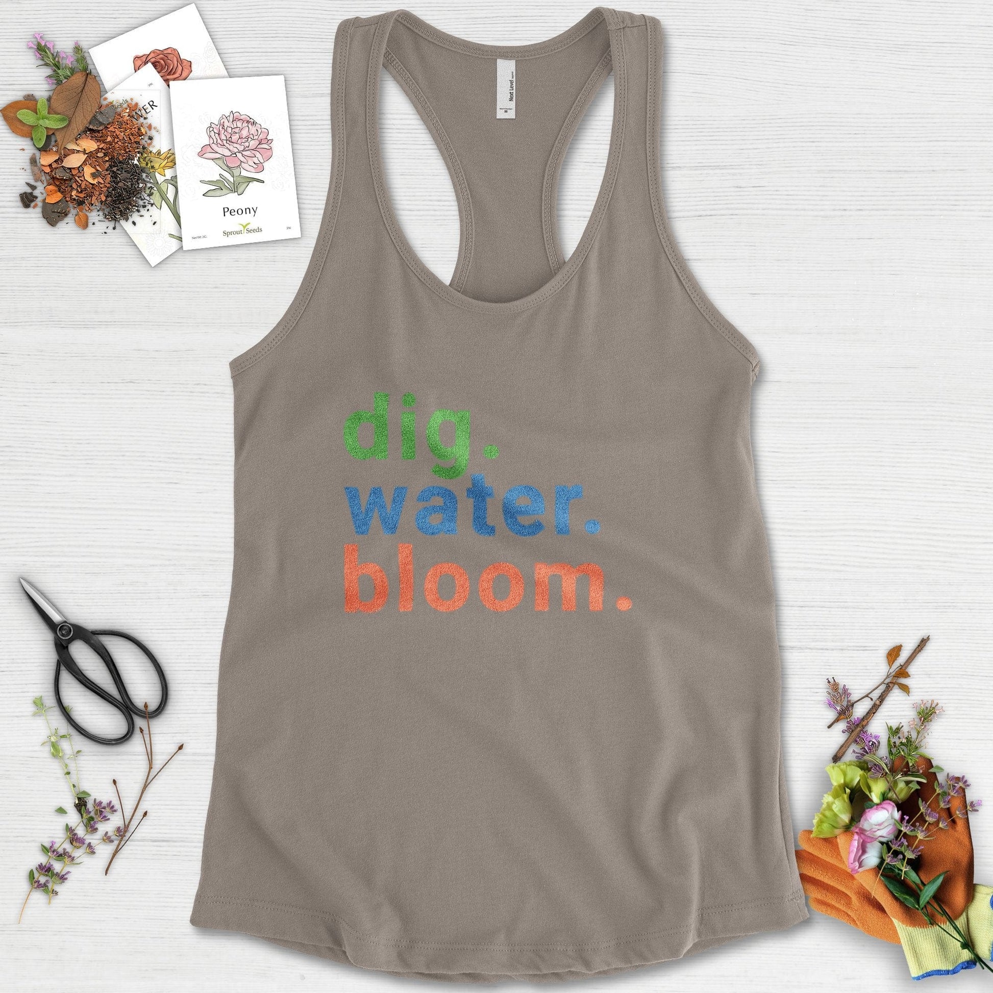 Dig Water Bloom Racerback
