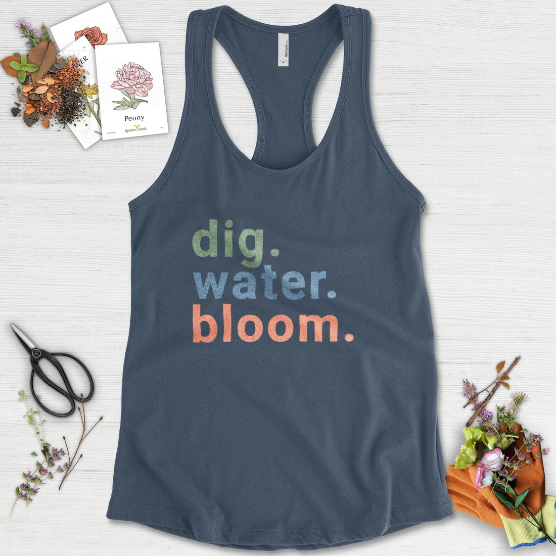 Dig Water Bloom Racerback