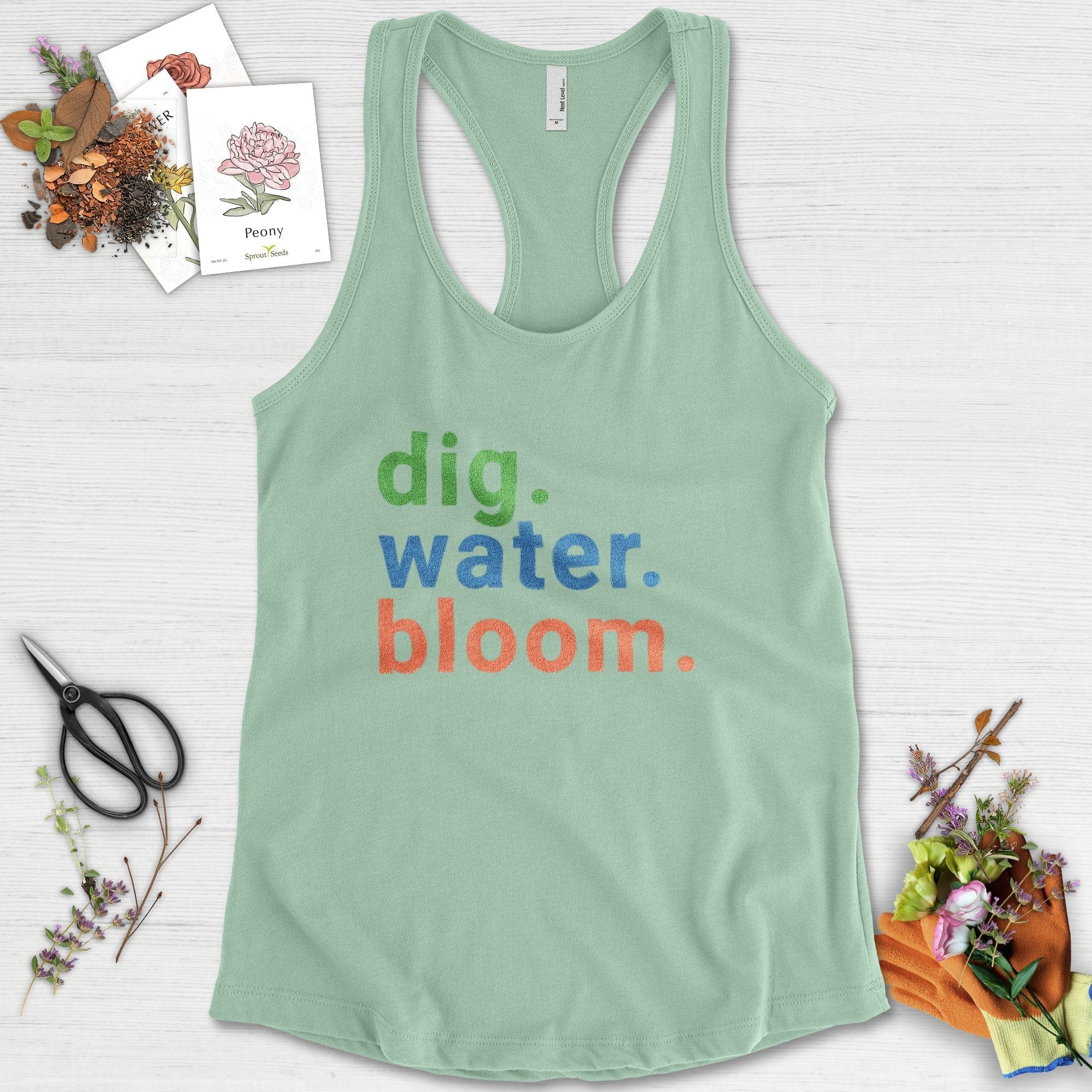 Dig Water Bloom Racerback
