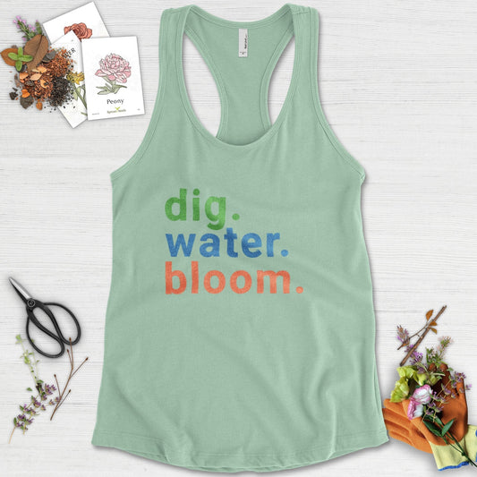 Dig Water Bloom Racerback