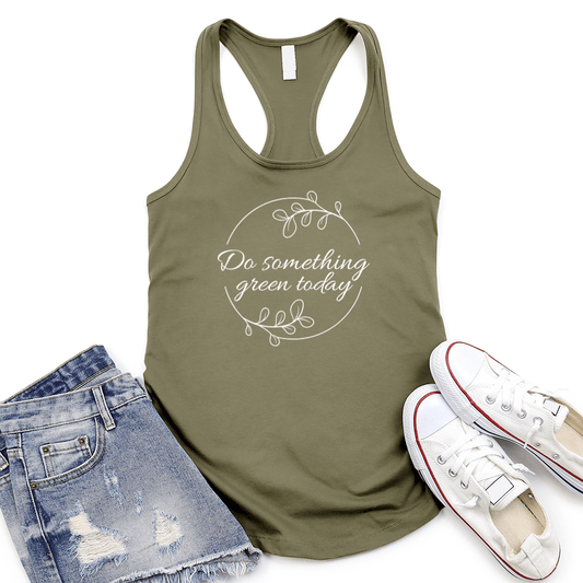 Do Something Green Women's Racerback Tank Top