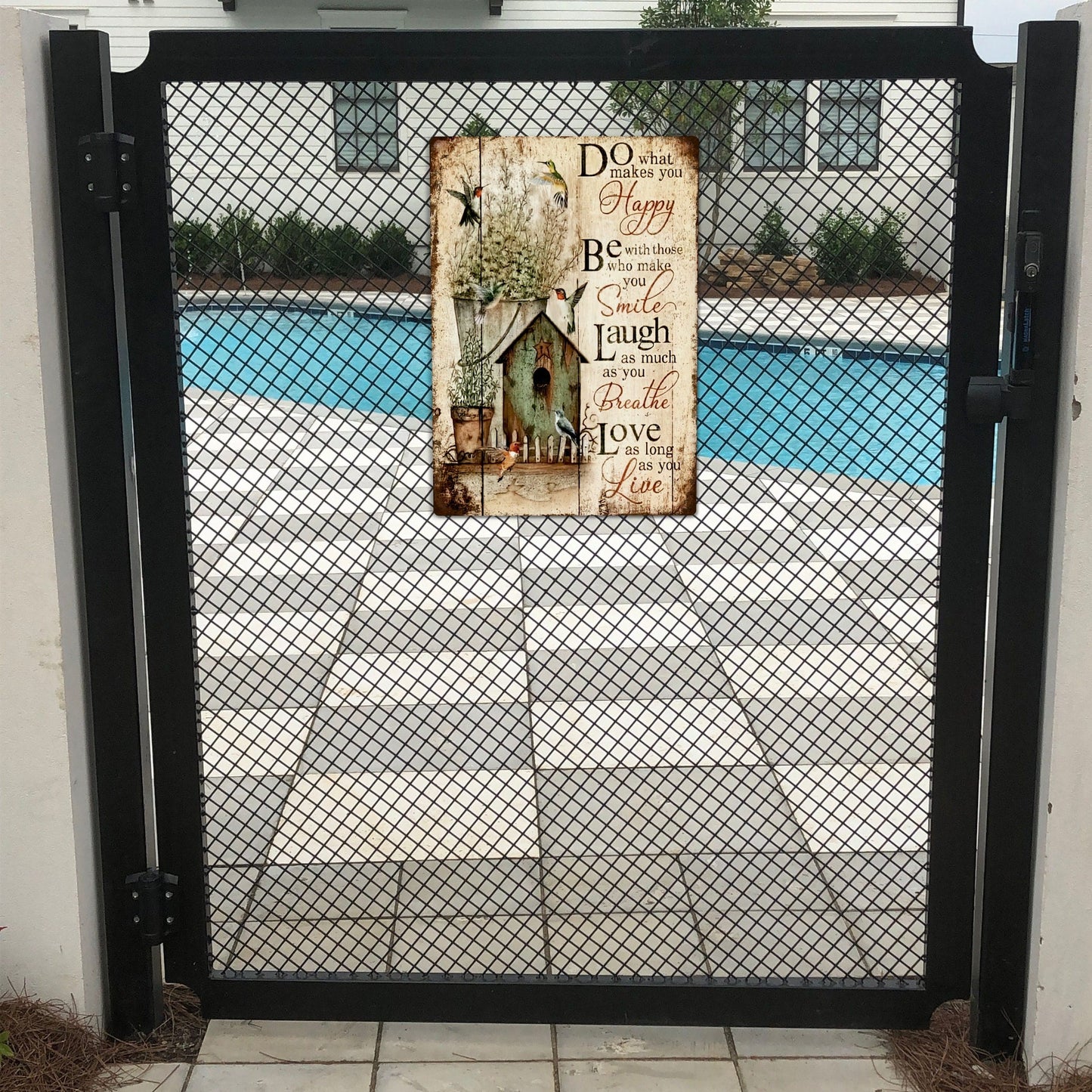 Do What Makes You Happy Metal Sign