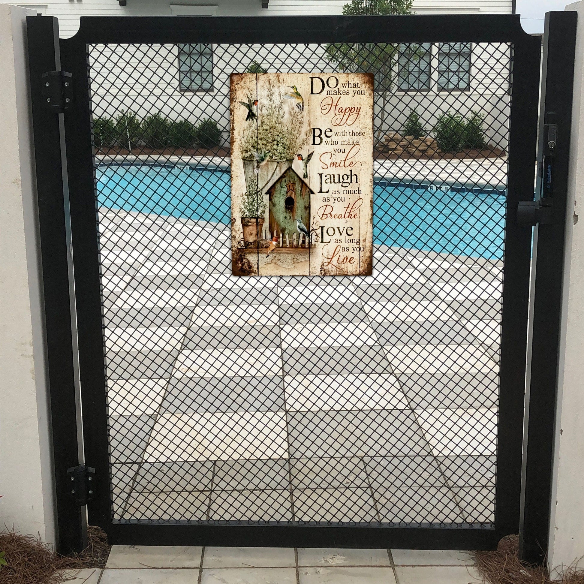 Do What Makes You Happy Metal Sign