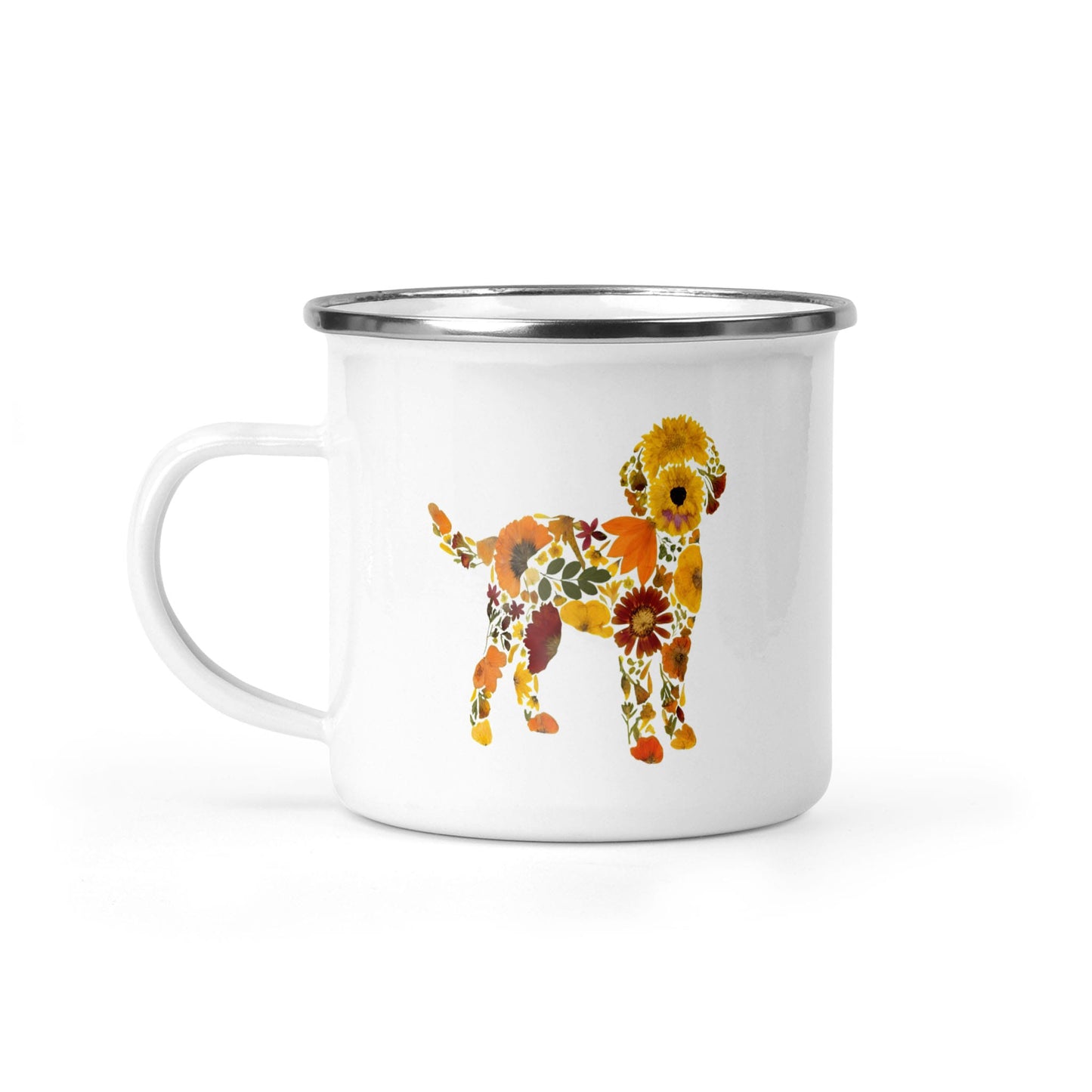 Dog and Wildflowers - Camping Mug