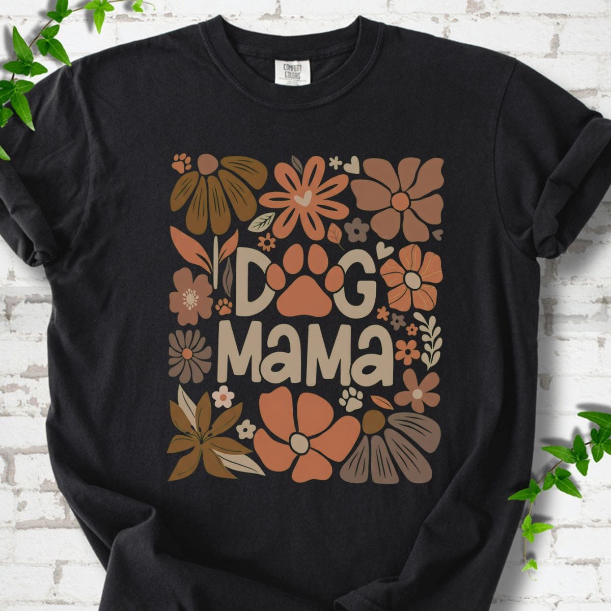 Dog Mama Flowers T-Shirt