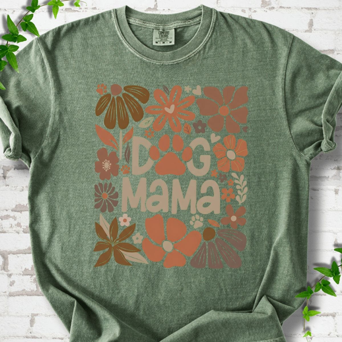 Dog Mama Flowers T-Shirt