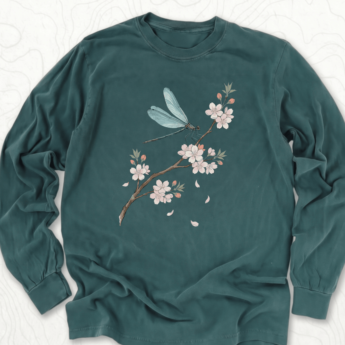 Dragonfly Blossom LS T-shirt