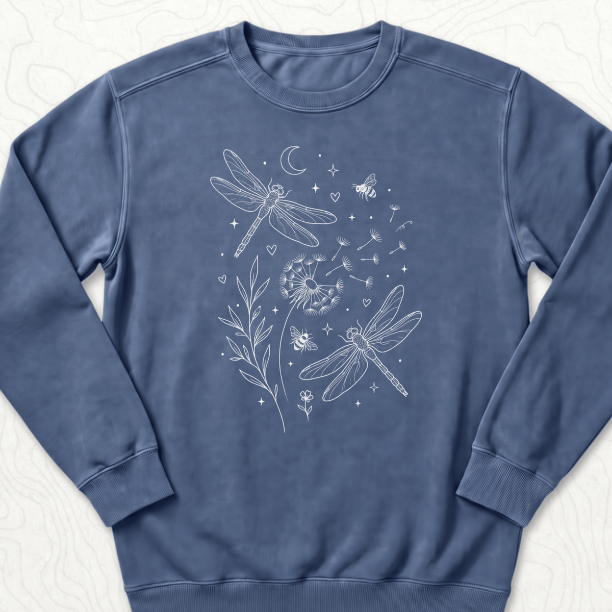 Dragonfly Dandelion Sweatshirt