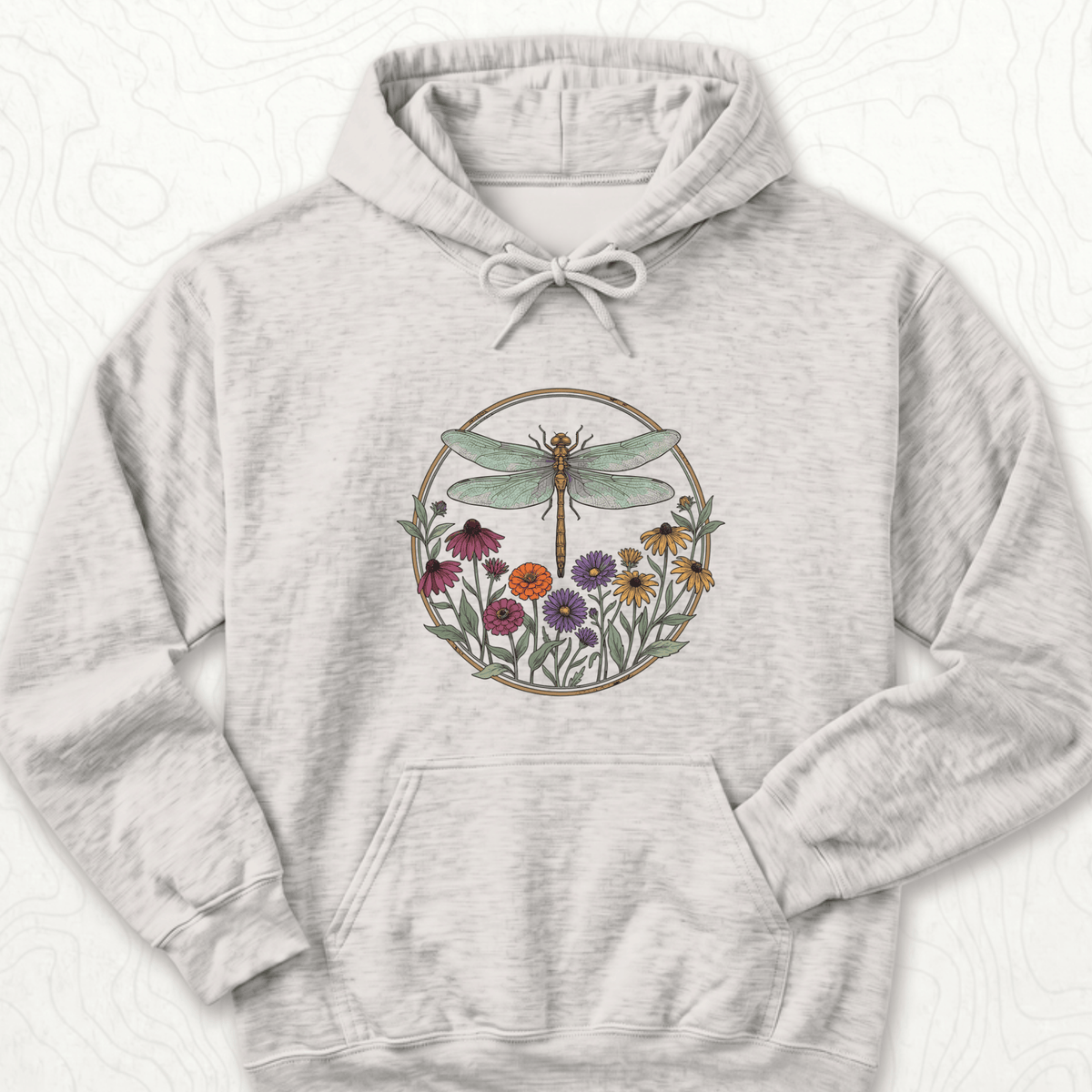 Dragonfly Wildflowers Hoodie