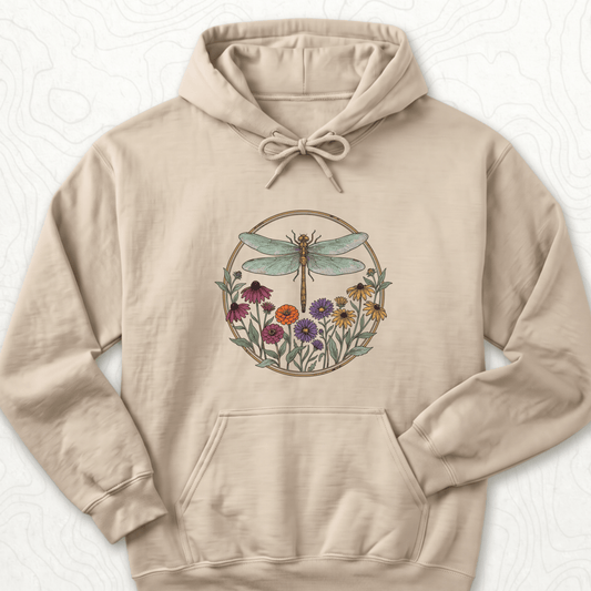 Dragonfly Wildflowers Hoodie