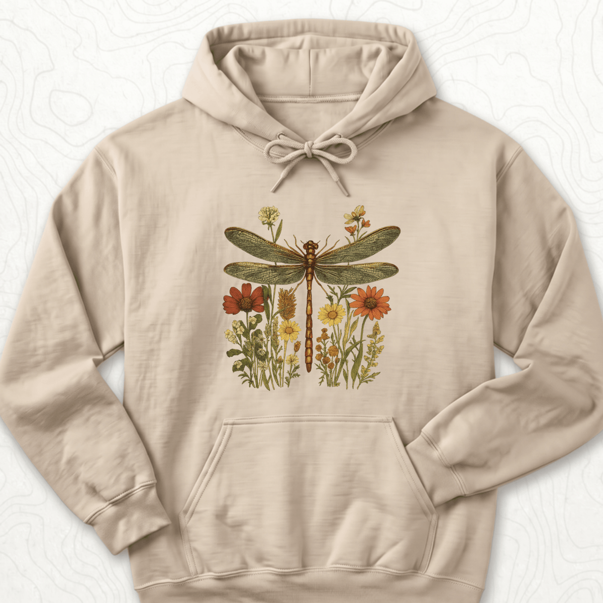Dragonfly Wildflowers Hoodie