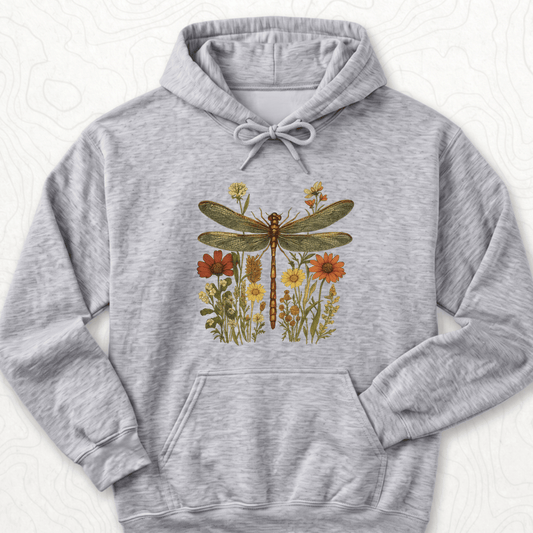 Dragonfly Wildflowers Hoodie