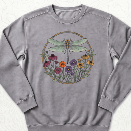 Dragonfly Wildflowers Sweatshirt