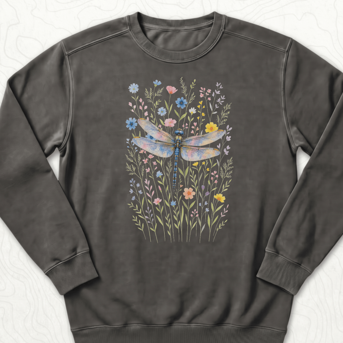 Dragonfly Wildflowers Sweatshirt
