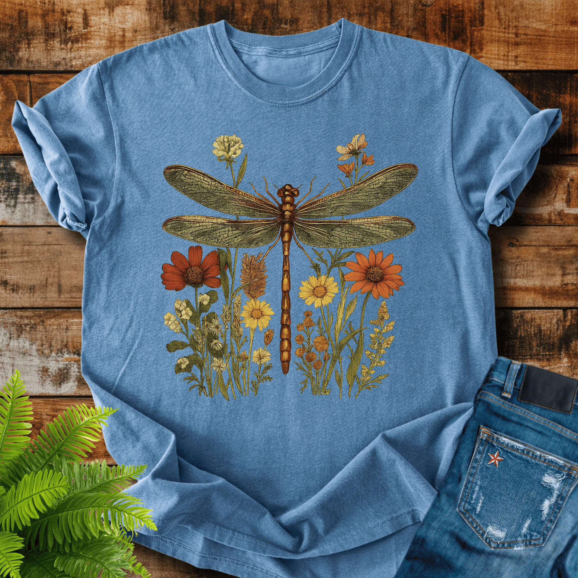 Dragonfly Wildflowers T-shirt