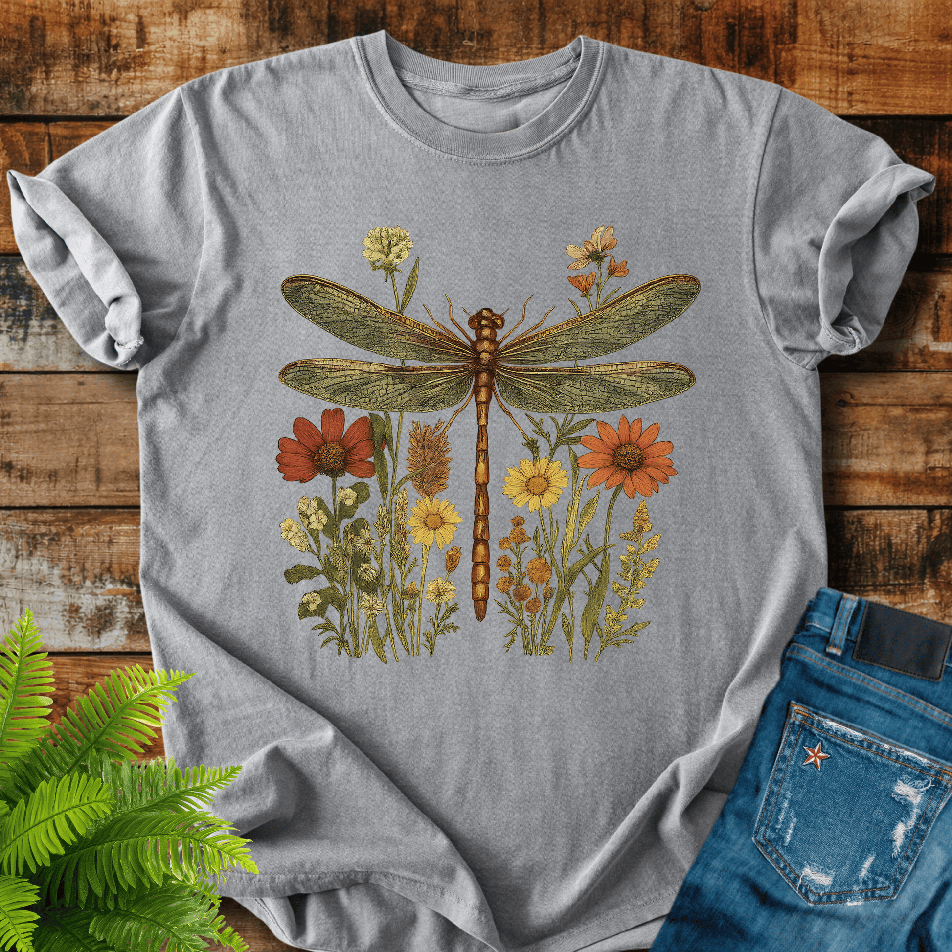 Dragonfly Wildflowers T-shirt