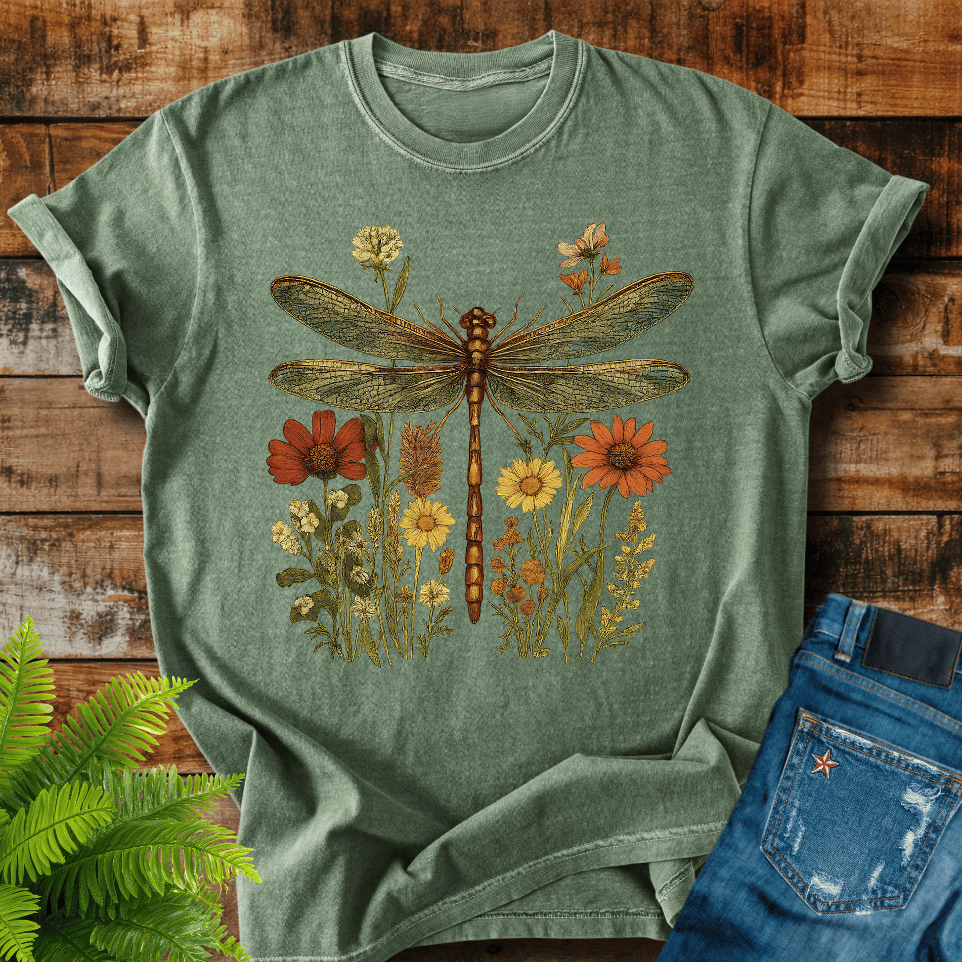 Dragonfly Wildflowers T-shirt
