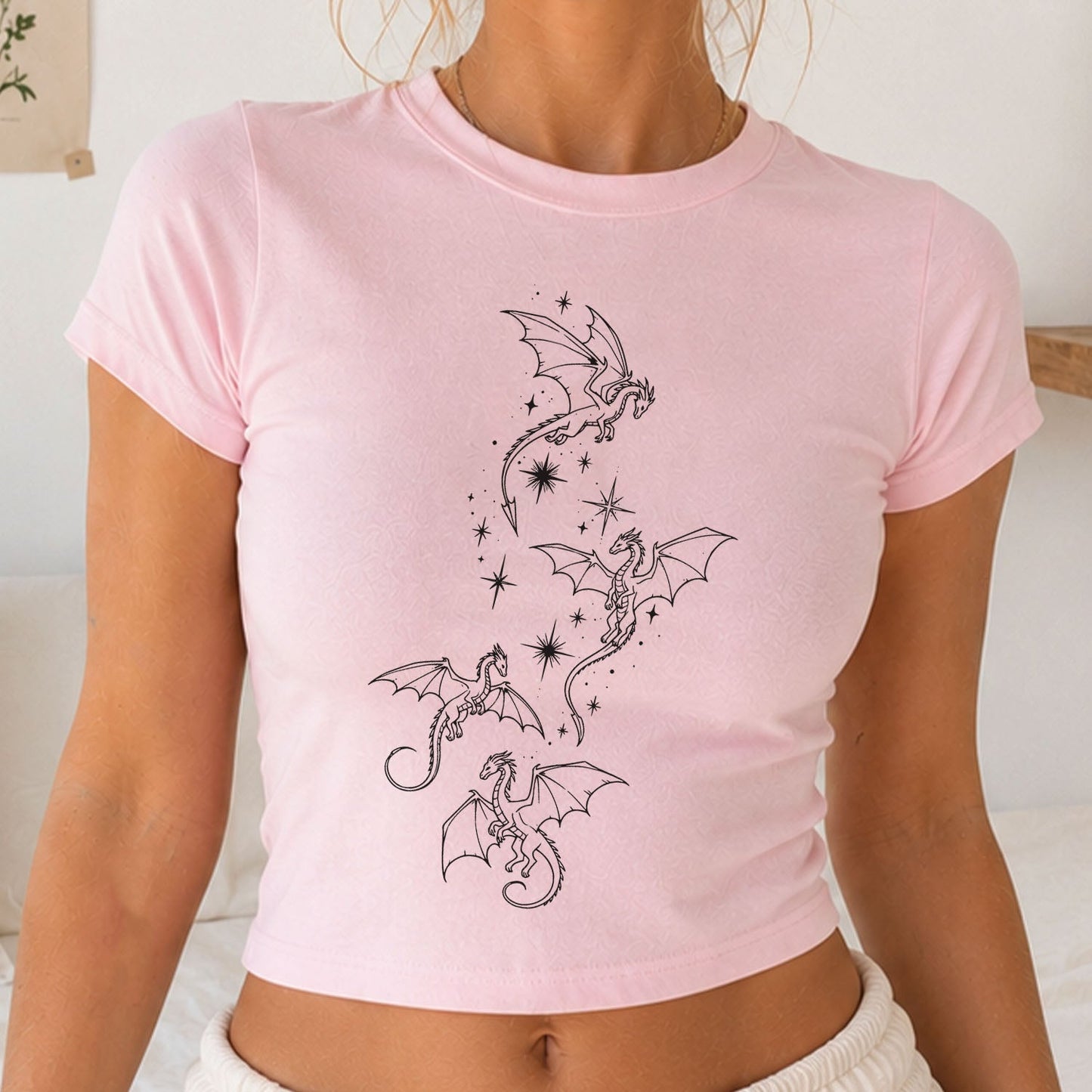 Flight of Dragons Cropped T-Shirt