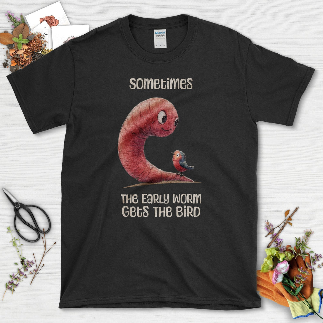Early Worm Gets the Bird T-Shirt