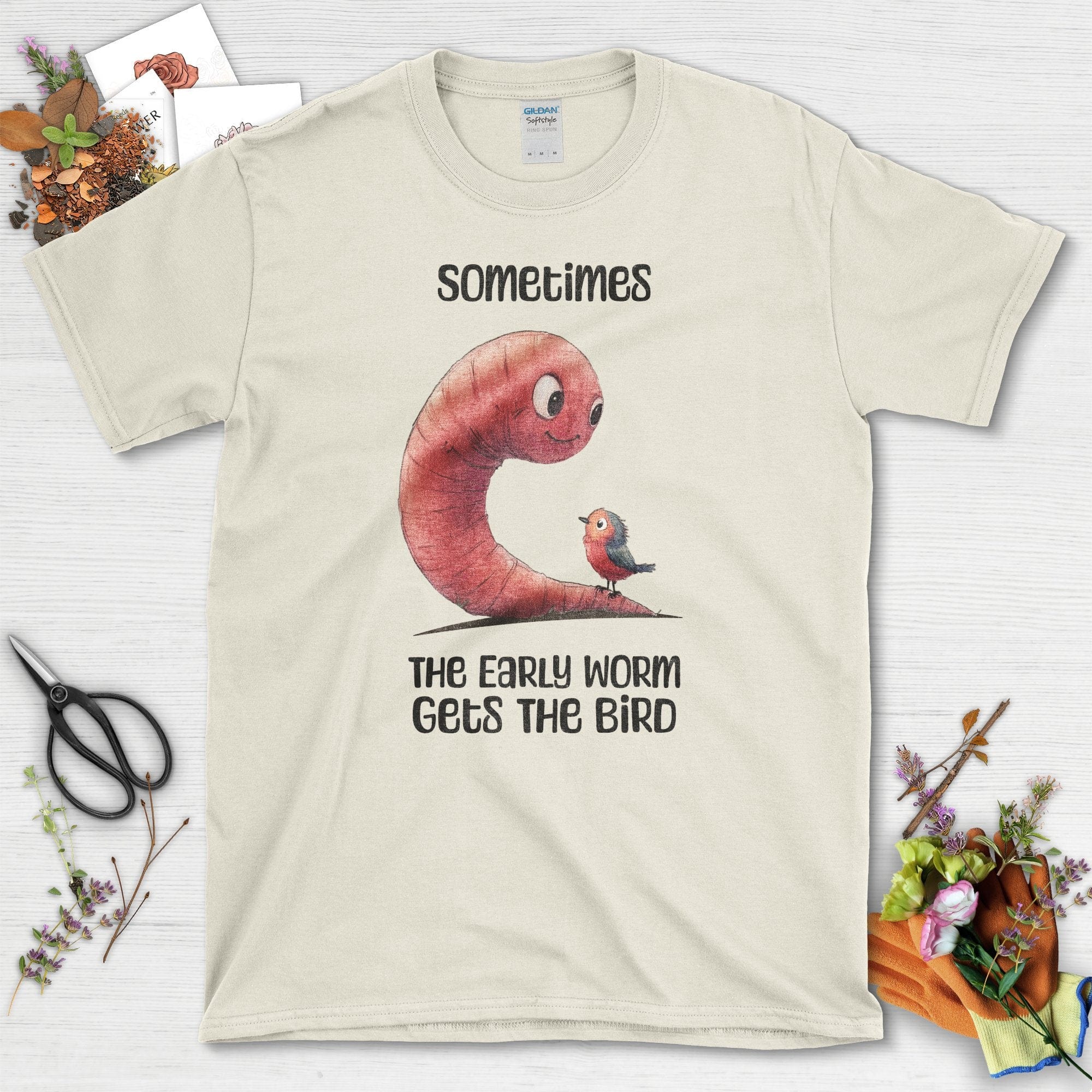 Early Worm Gets the Bird T-Shirt