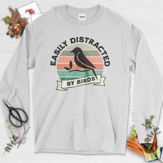 Easily Distracted By Birds Long Sleeve