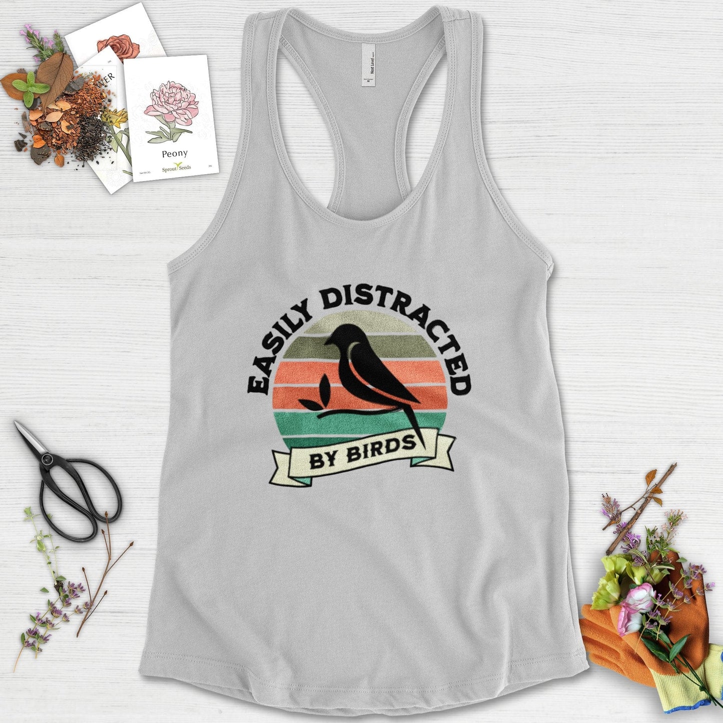 Easily Distracted By Birds Racerback