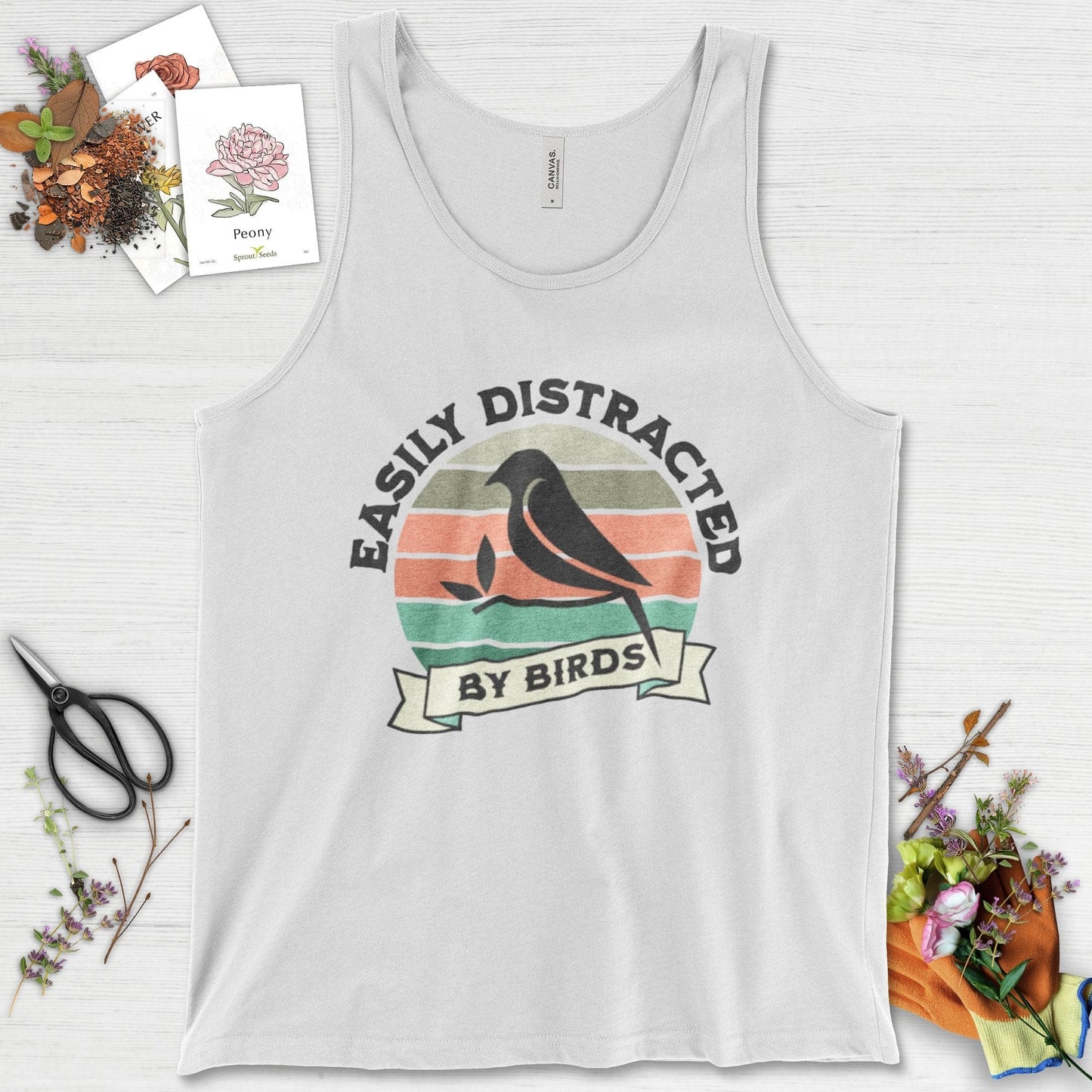 Easily Distracted By Birds Tank Top