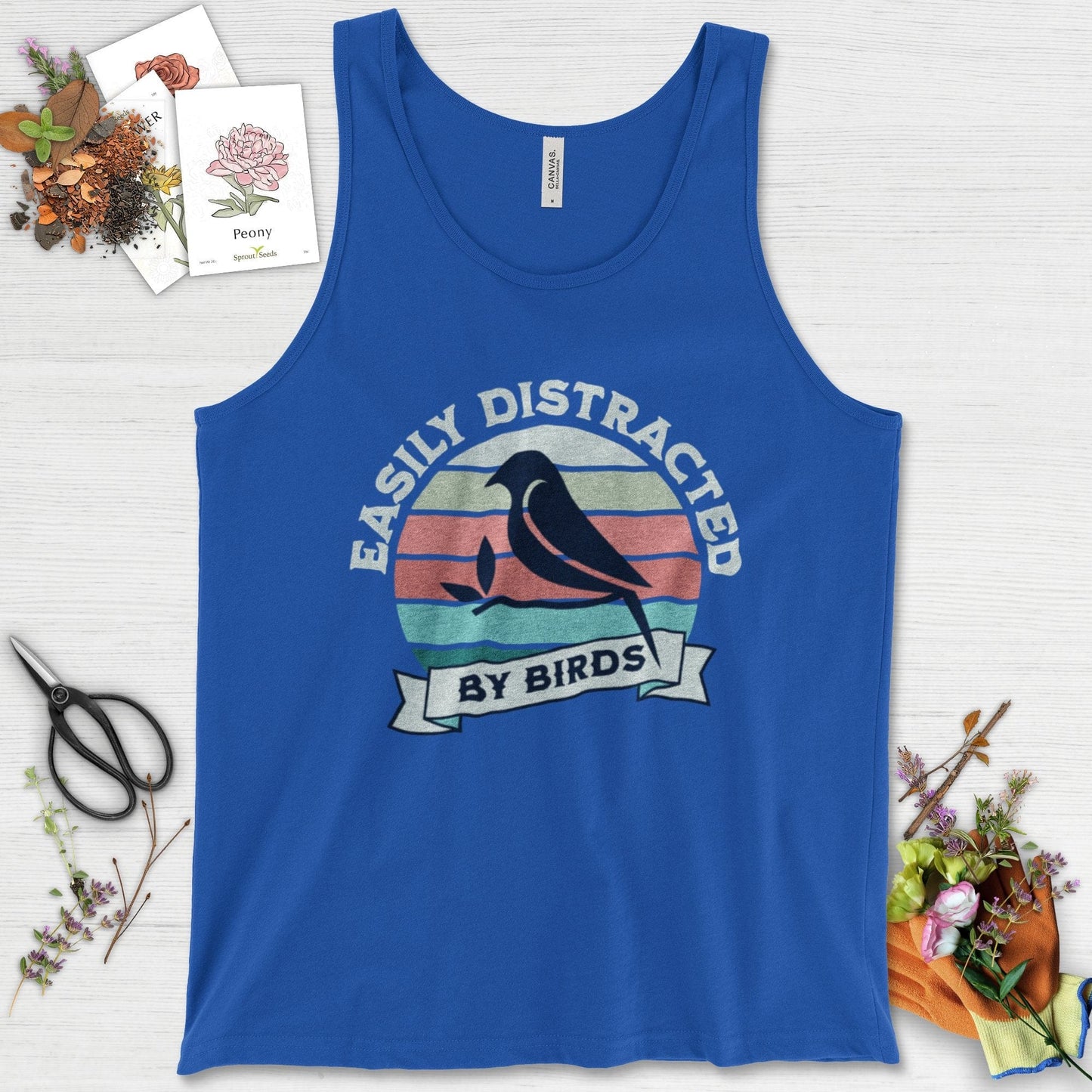 Easily Distracted By Birds Tank Top