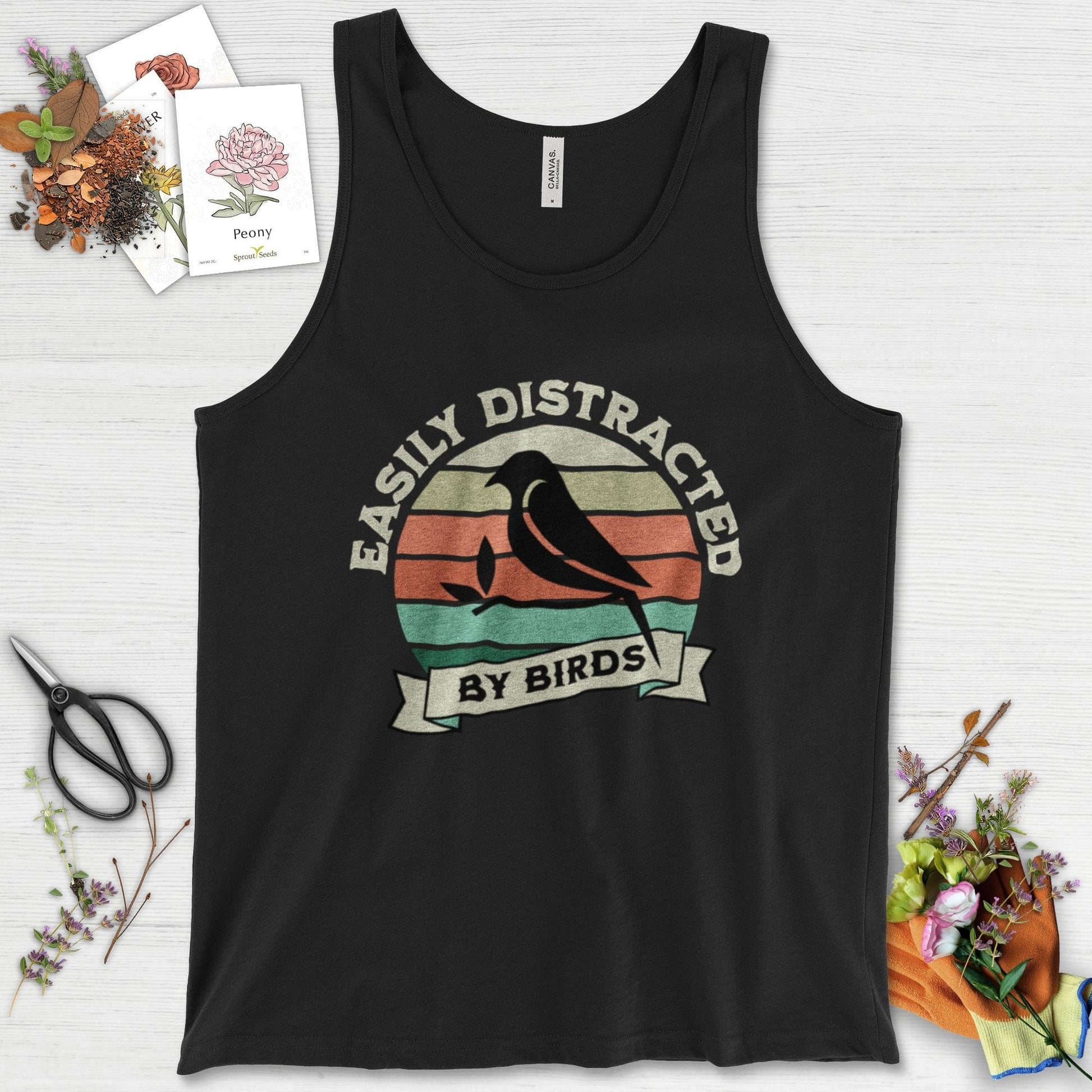 Easily Distracted By Birds Tank Top
