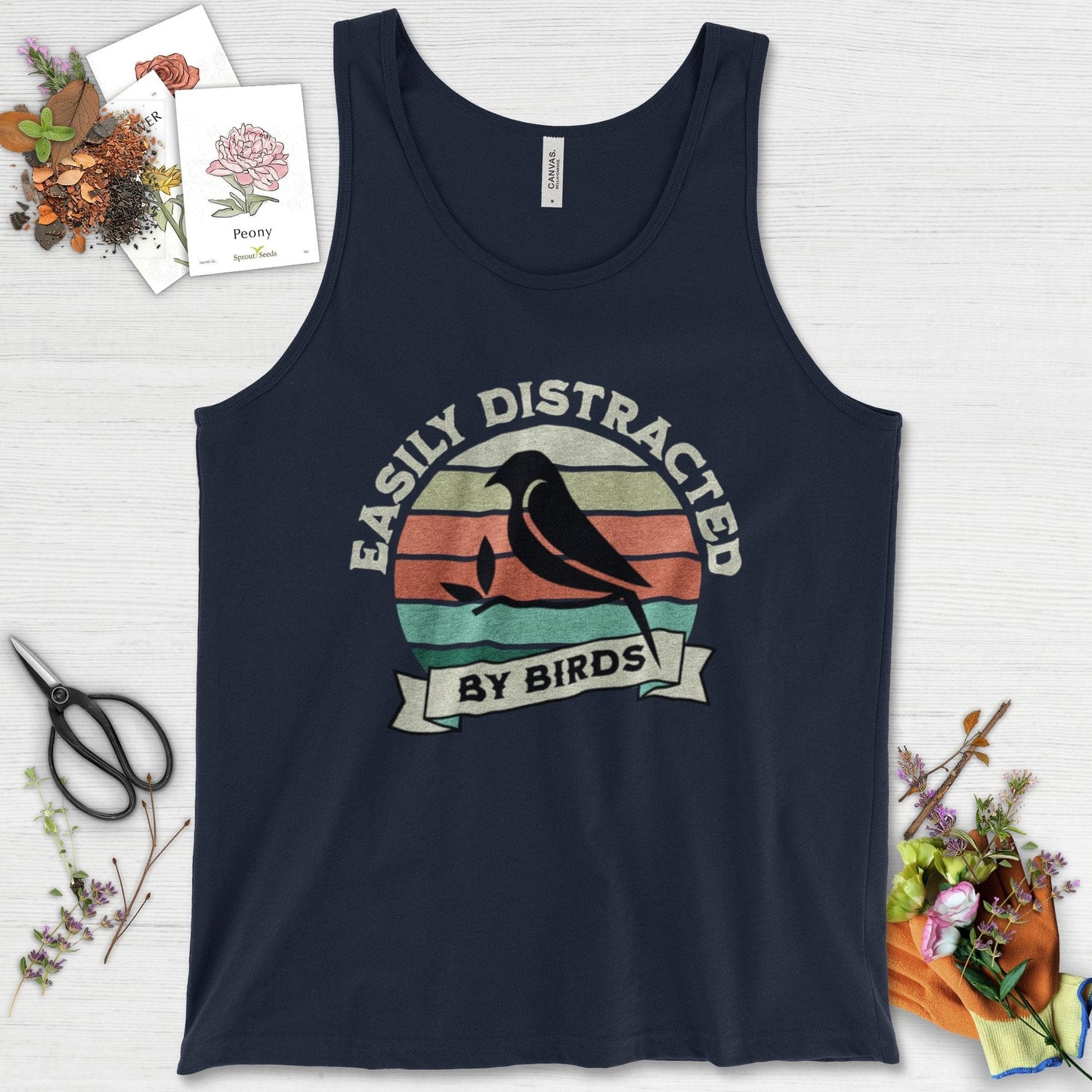Easily Distracted By Birds Tank Top