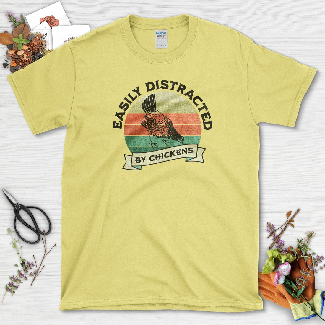 Easily Distracted By Chickens T-Shirt