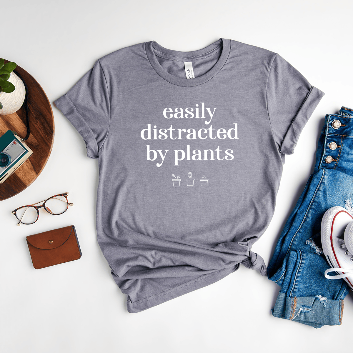 Easily Distracted By Plants Unisex Tee