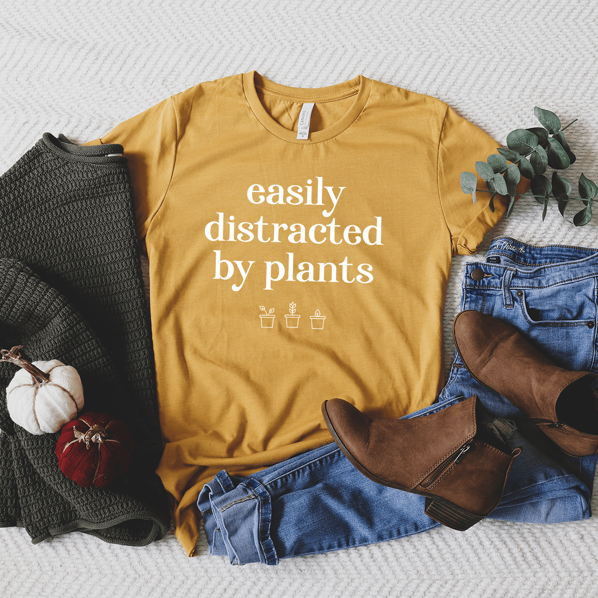 Easily Distracted By Plants Unisex Tee