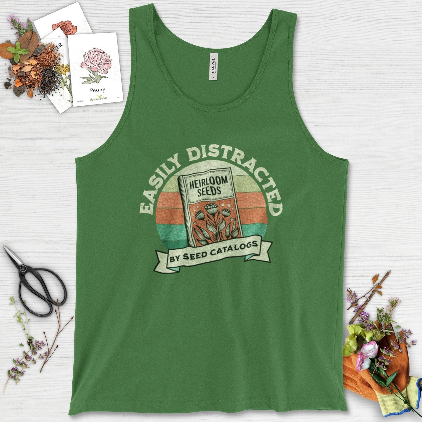 Easily Distracted By Seed Catalogs Tank Top