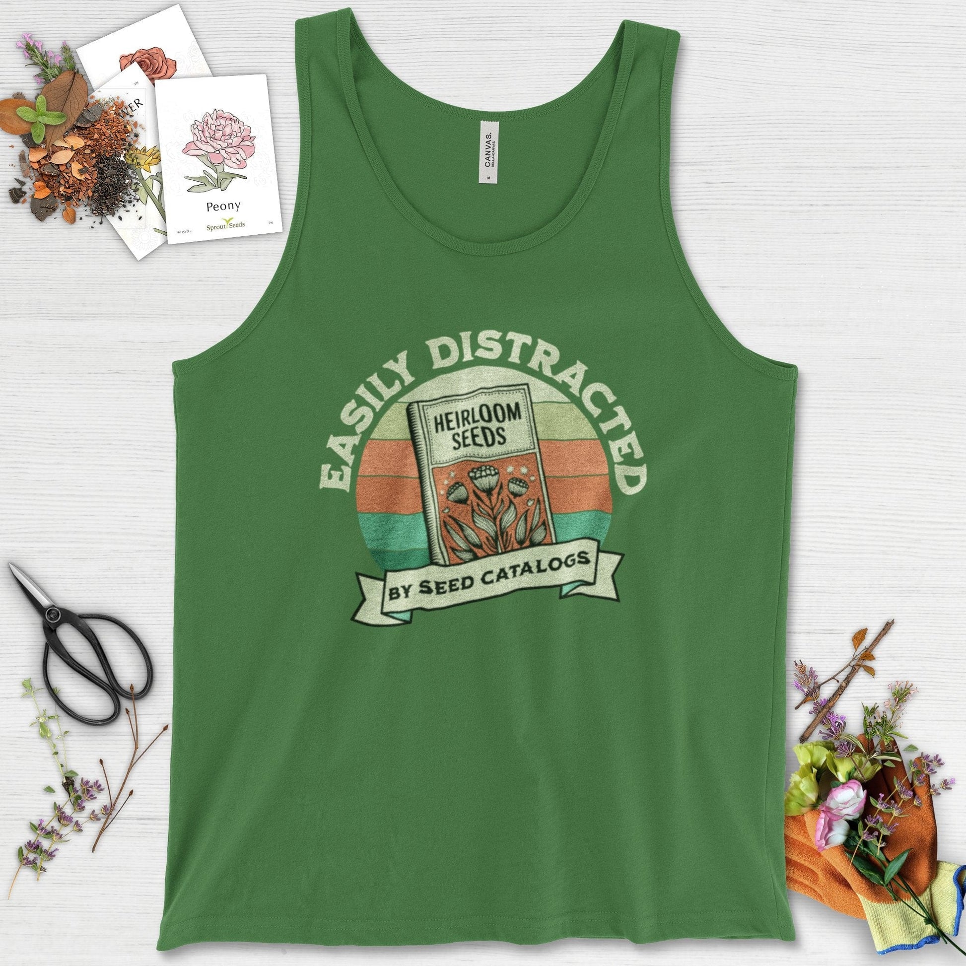 Easily Distracted By Seed Catalogs Tank Top