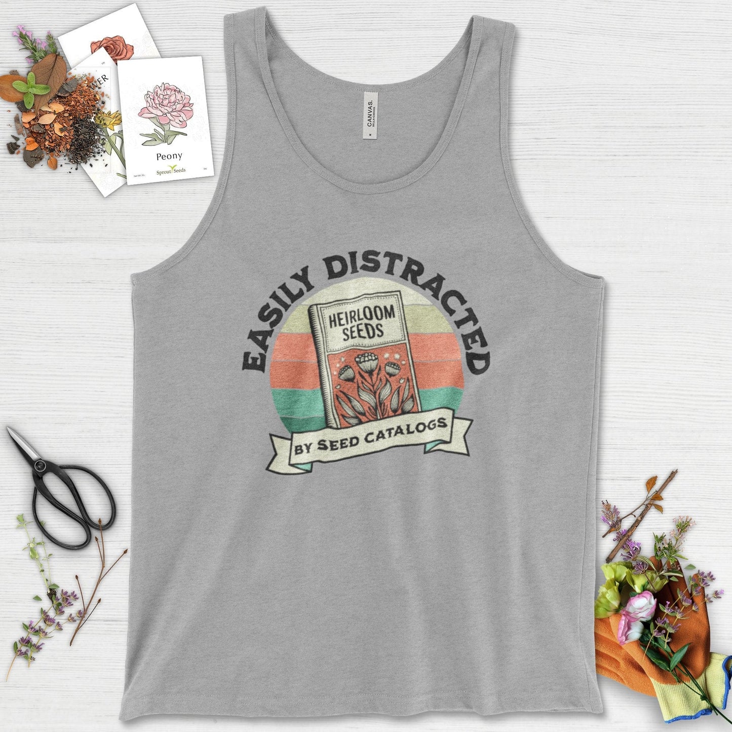 Easily Distracted By Seed Catalogs Tank Top