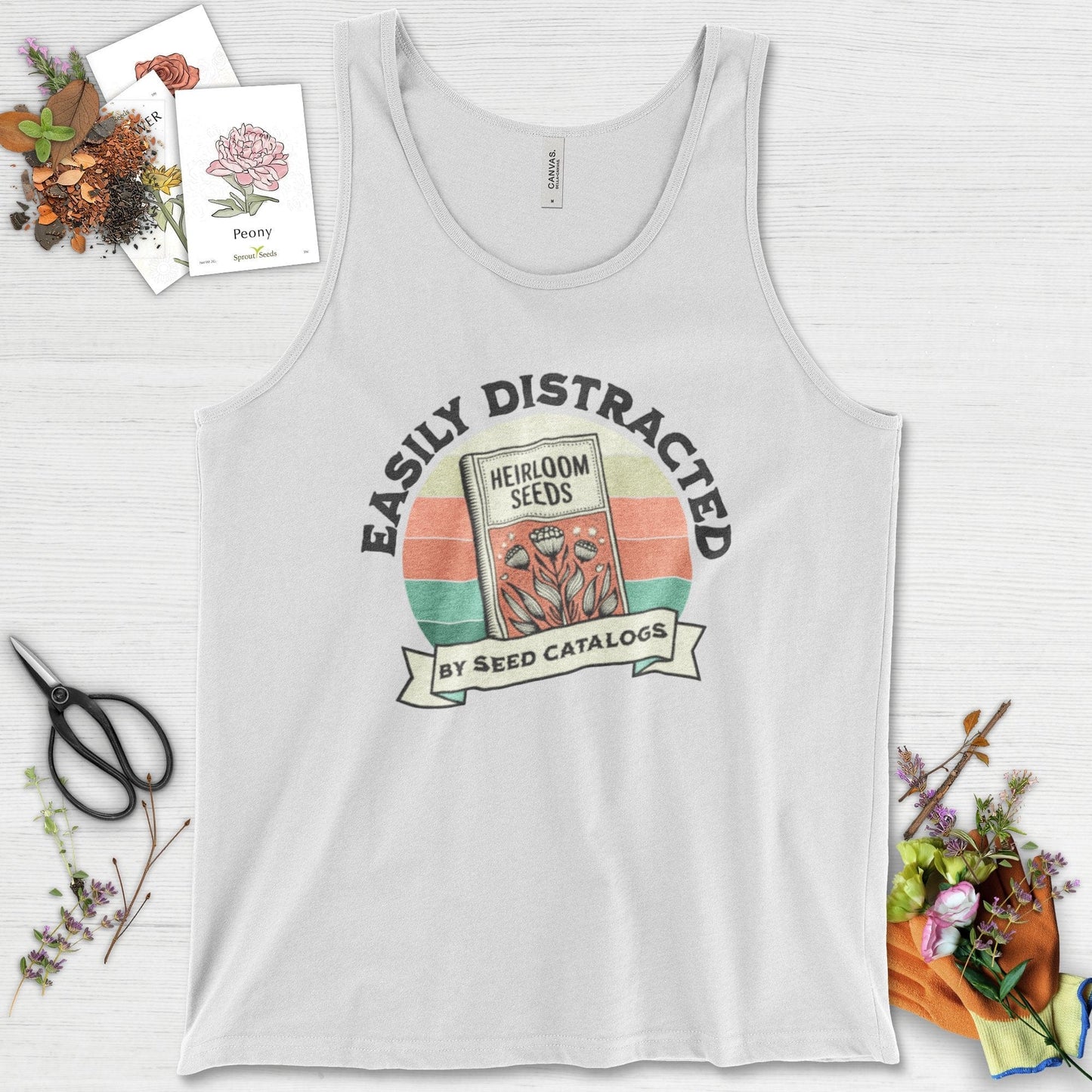 Easily Distracted By Seed Catalogs Tank Top