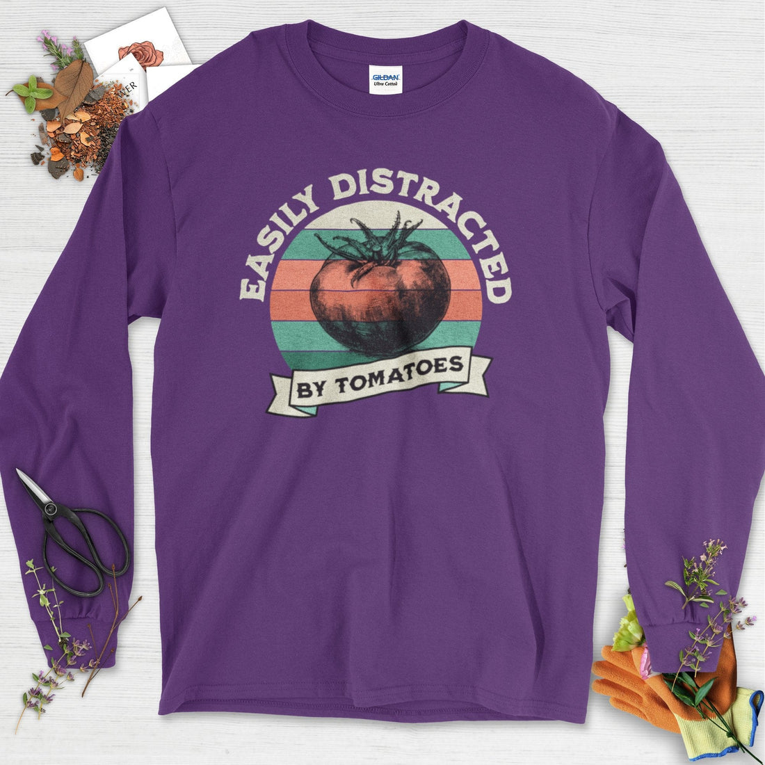 Easily Distracted By Tomatoes Long Sleeve