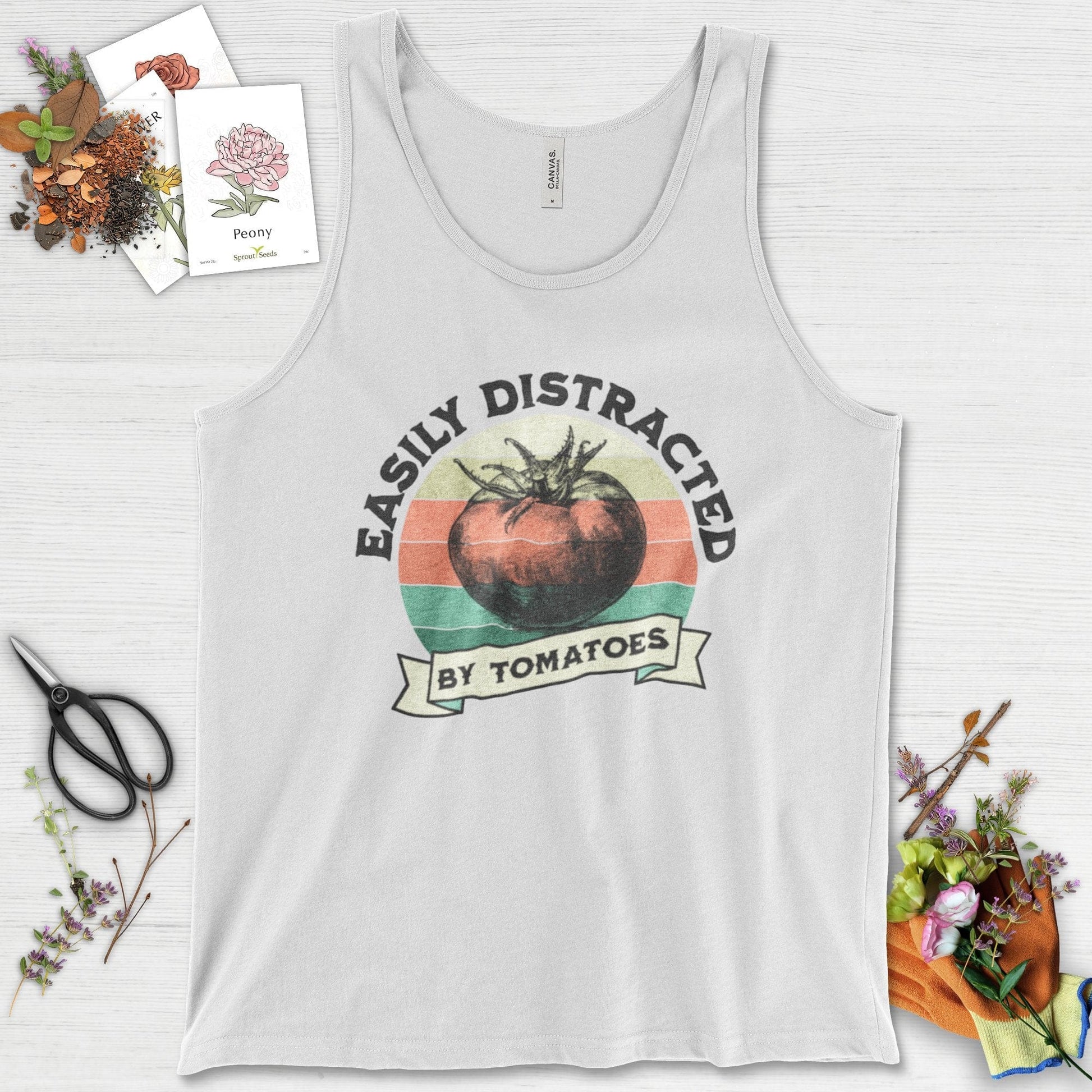 Easily Distracted By Tomatoes Tank Top