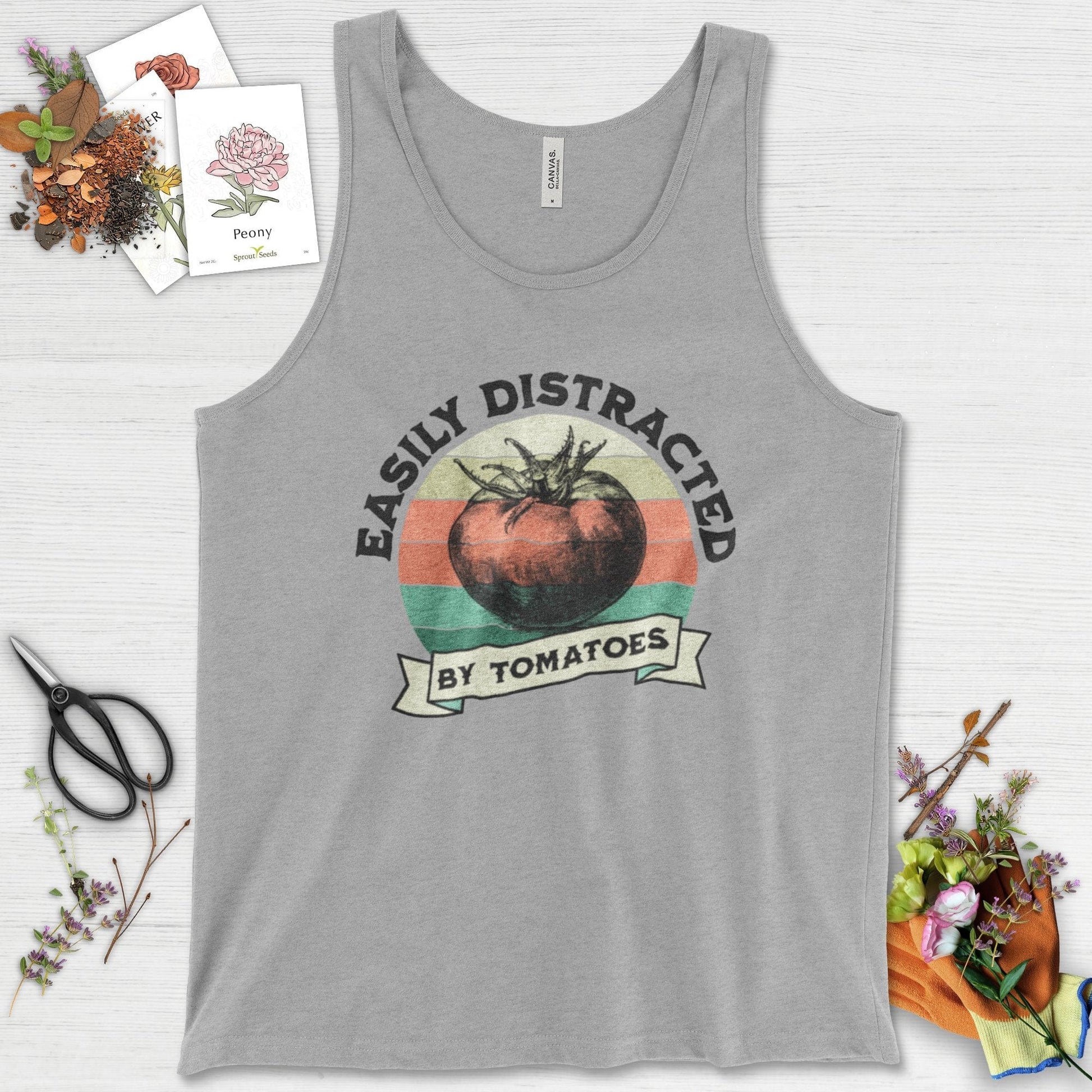 Easily Distracted By Tomatoes Tank Top